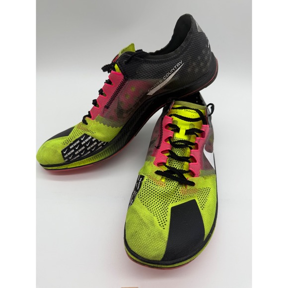 Nike ZoomX‎ Dragonfly XC Cross 11.5 Running Shoes spikes pyramids dirt marks main image 5